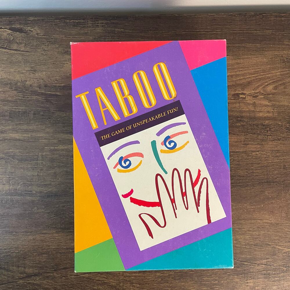 Vintage 1989 Taboo Board Game Milton Bradley Complete Family Party Game